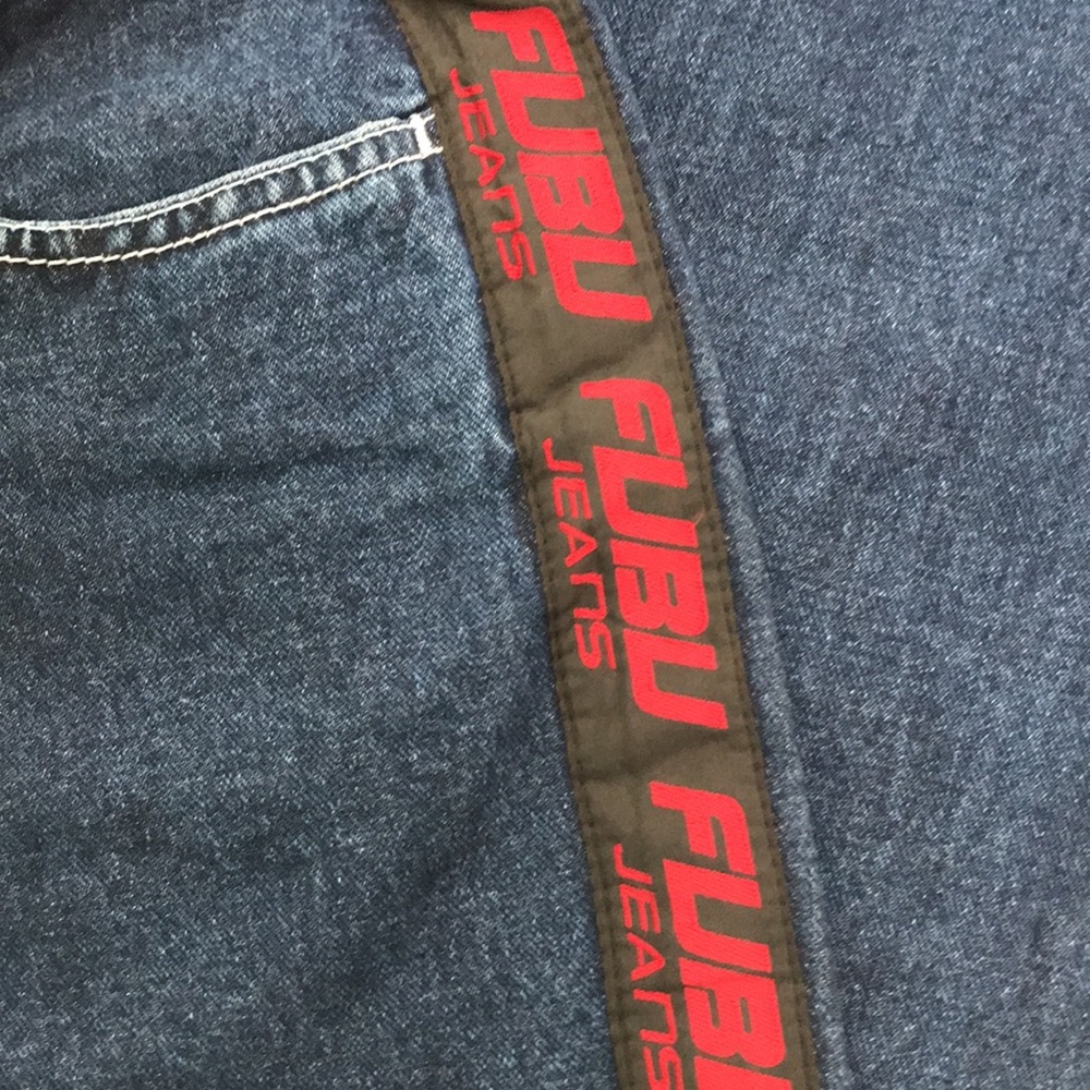 Y2K Fubu Wide Leg Button Up Jeans - Picture 3 of 6